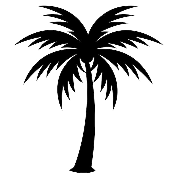 Ilustración vectorial de las palmeras