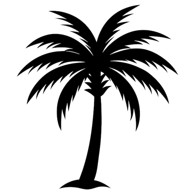 Ilustración vectorial de las palmeras