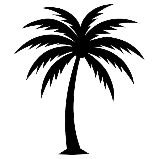 Ilustración vectorial de las palmeras