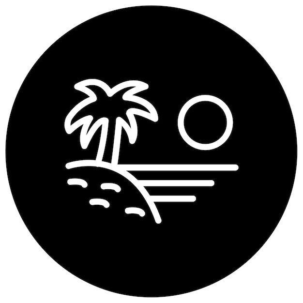 Ilustración vectorial de las palmeras