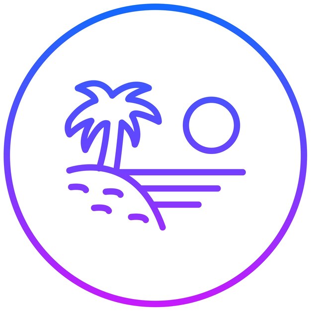 Ilustración vectorial de las palmeras