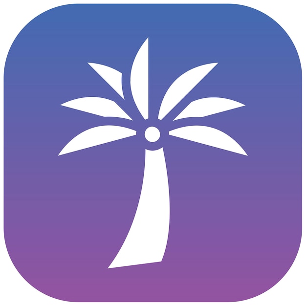 Ilustración vectorial de las palmeras