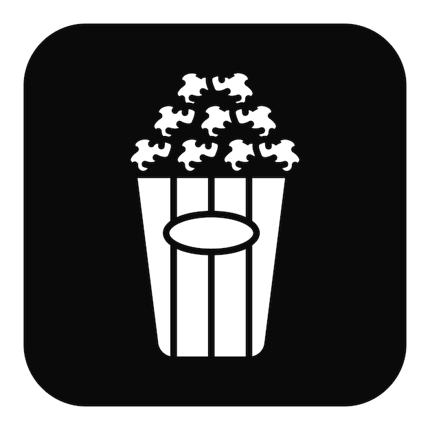 Ilustración vectorial de palomitas de maíz