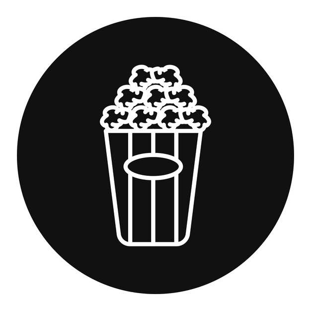 Ilustración vectorial de palomitas de maíz
