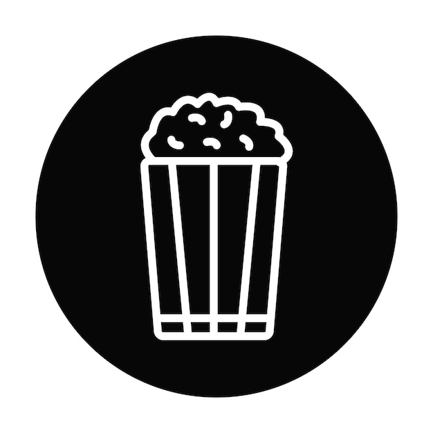 Ilustración vectorial de palomitas de maíz