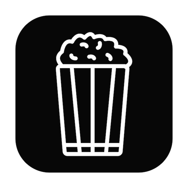 Ilustración vectorial de palomitas de maíz