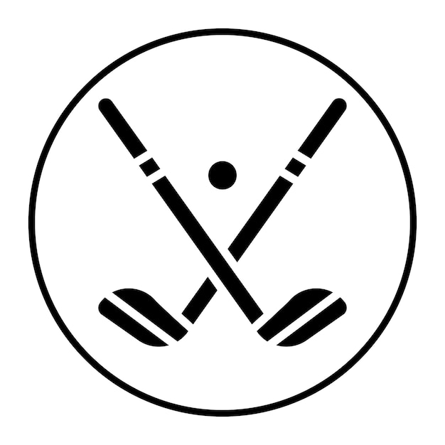 Ilustración vectorial de los palos de golf