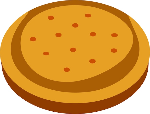 Ilustración vectorial de pan de hamburguesa
