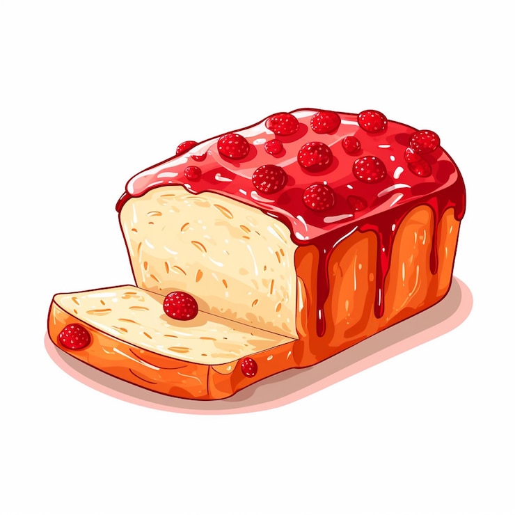 Vector ilustración vectorial de pan mermelada comida desayuno bocadillo aislado icono de dibujos animados tostada conjunto dulce