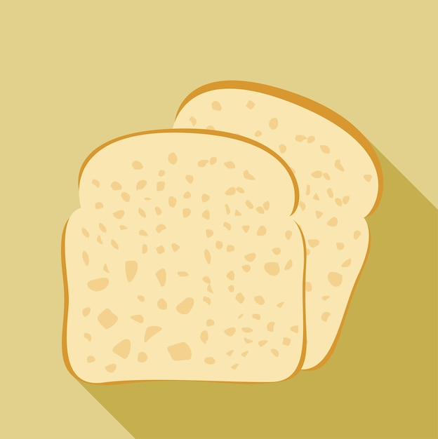 Ilustración vectorial de pan de trigo entero