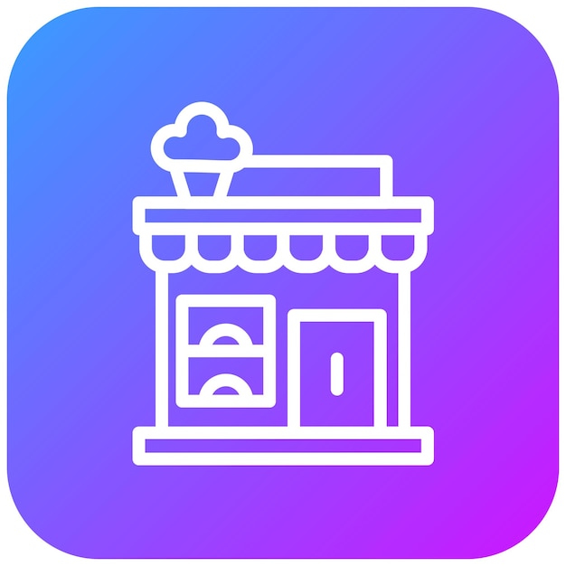 Ilustración vectorial de la panadería