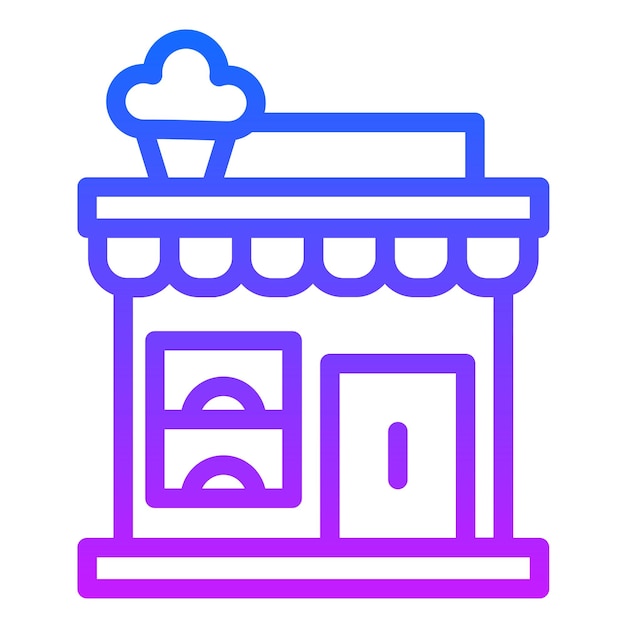 Ilustración vectorial de la panadería