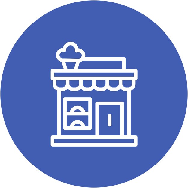 Ilustración vectorial de la panadería