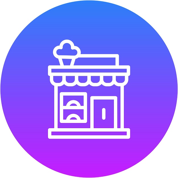Ilustración vectorial de la panadería