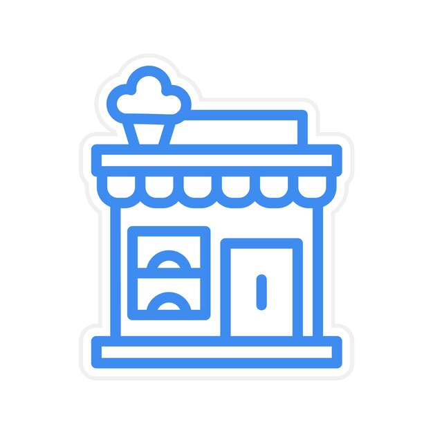 Ilustración vectorial de la panadería