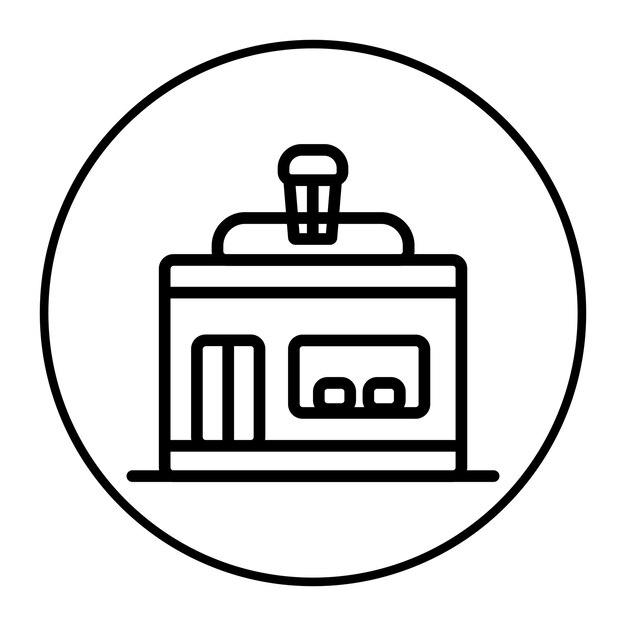 Ilustración vectorial de la panadería