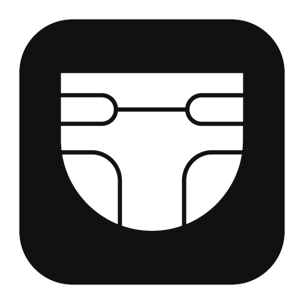 Ilustración vectorial de pañales