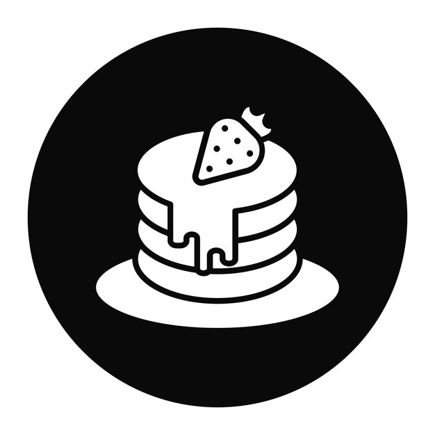 Ilustración vectorial de panqueque