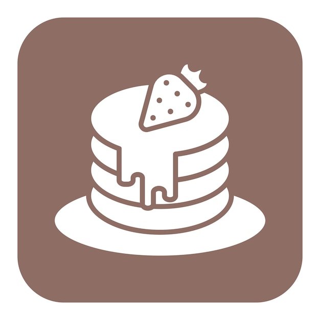 Ilustración vectorial de panqueque