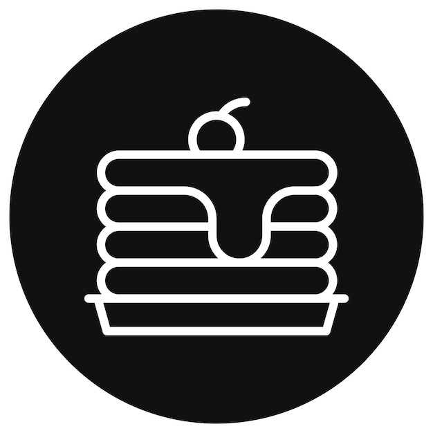 Ilustración vectorial de panqueques