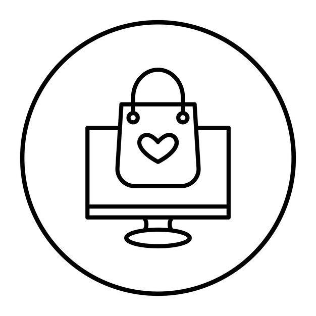 Ilustración vectorial de la pantalla de comercio electrónico
