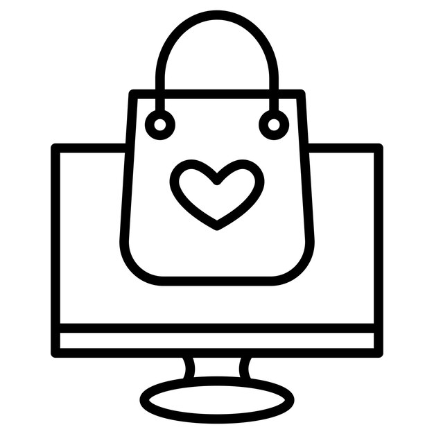 Ilustración vectorial de la pantalla de comercio electrónico