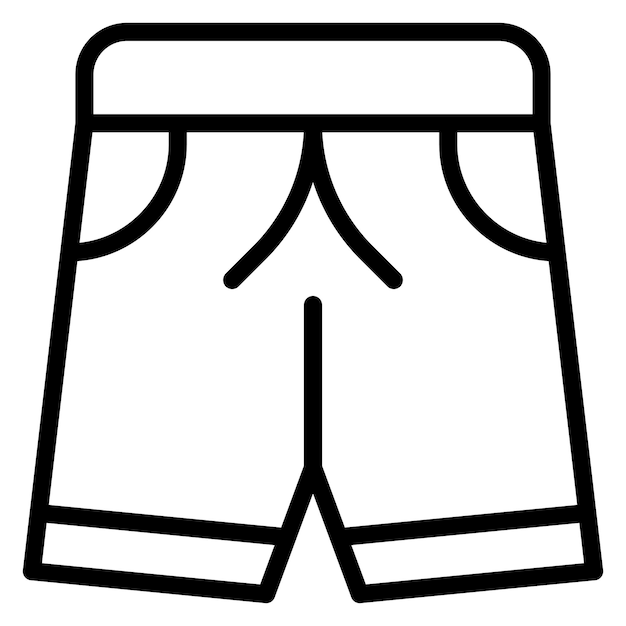 Ilustración vectorial de pantalones cortos de boxeo