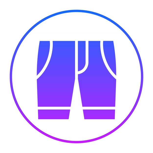 Ilustración vectorial de pantalones cortos de denim