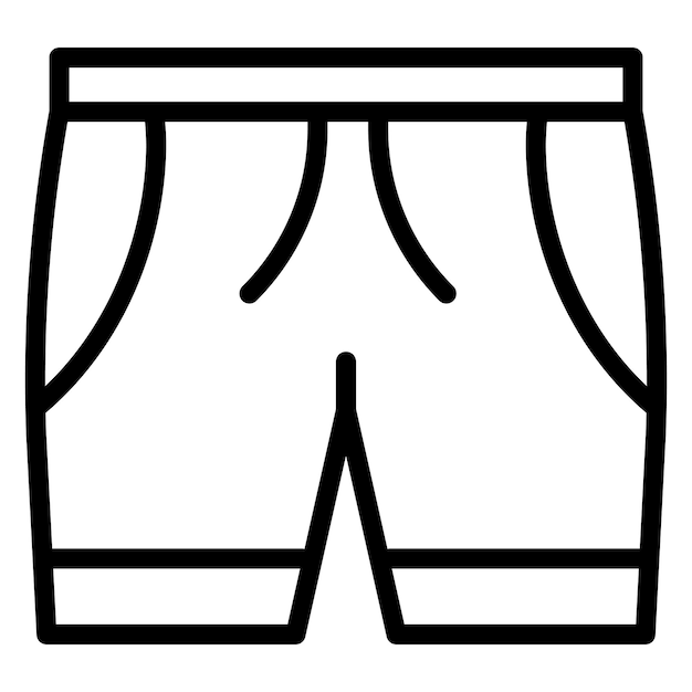 Ilustración vectorial de pantalones cortos