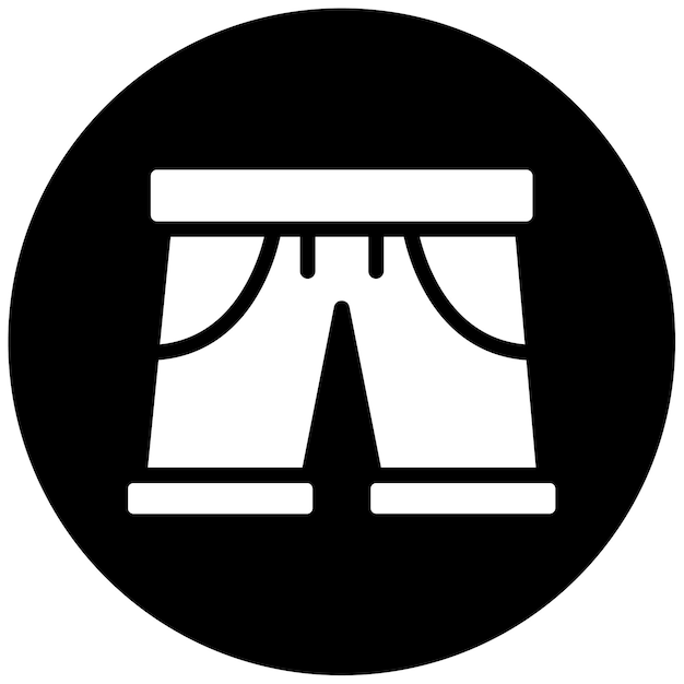 Ilustración vectorial de pantalones cortos