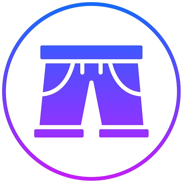 Ilustración vectorial de pantalones cortos
