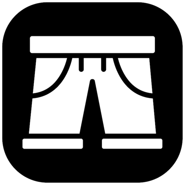 Ilustración vectorial de pantalones cortos