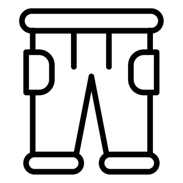 Ilustración vectorial de pantalones de rugby