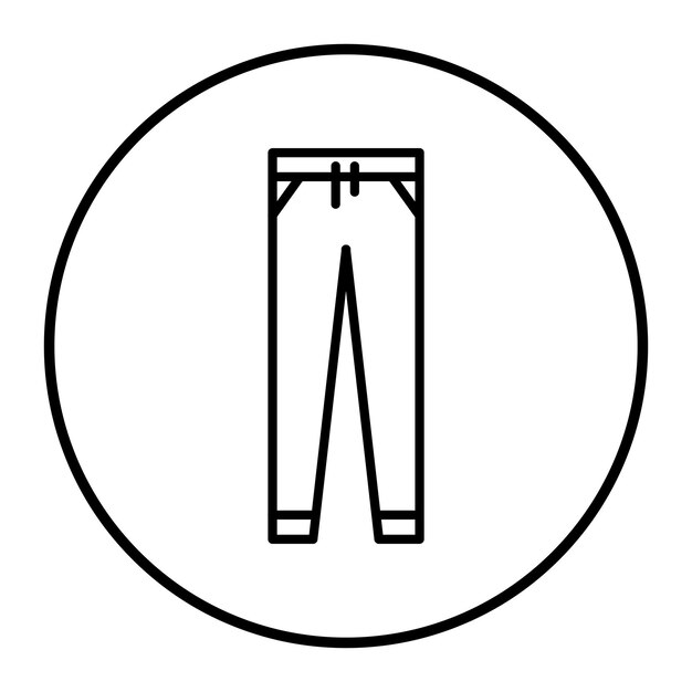 Ilustración vectorial de los pantalones de sudor