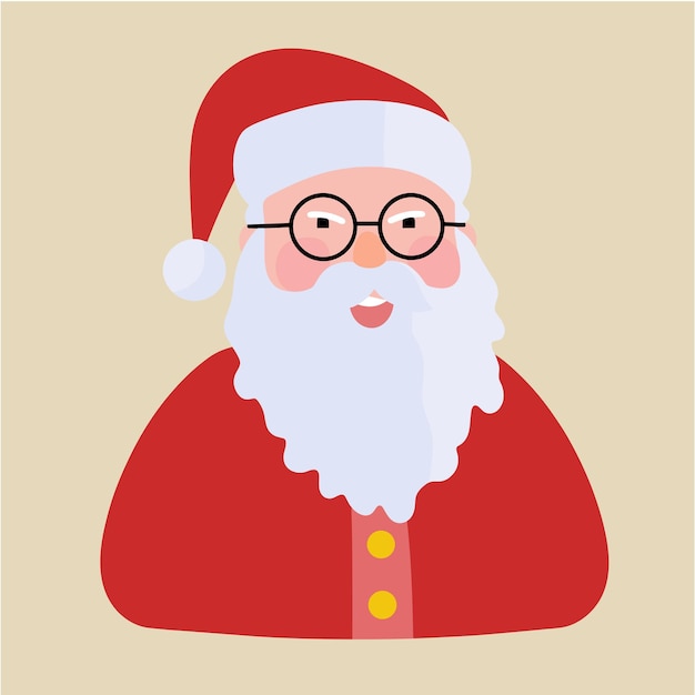 Ilustración vectorial de Papá Noel