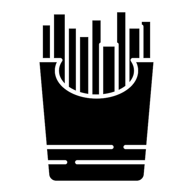 Ilustración vectorial de las papas fritas