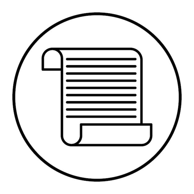 Ilustración vectorial de papel de desplazamiento