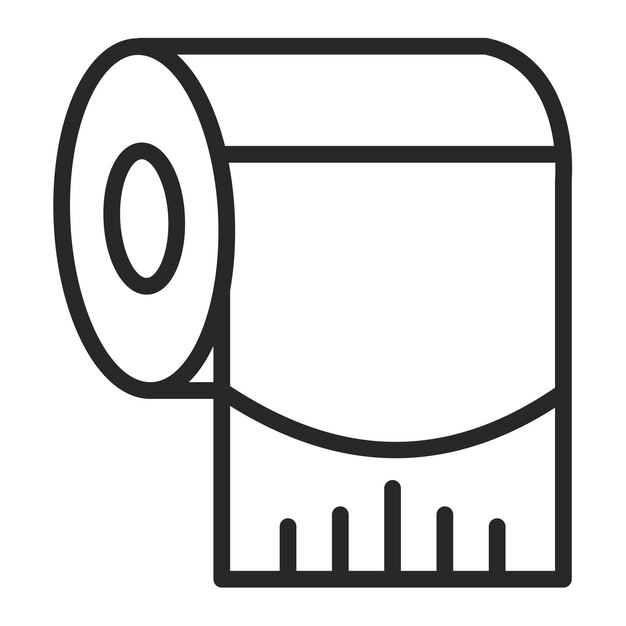 Ilustración vectorial del papel higiénico