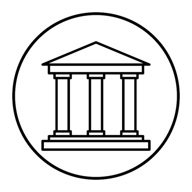 Ilustración vectorial del Partenón