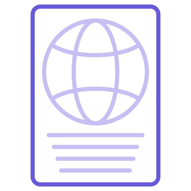 Ilustración vectorial del pasaporte