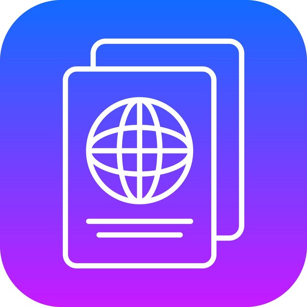 Ilustración vectorial del pasaporte