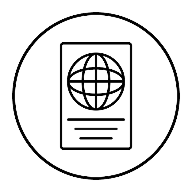 Ilustración vectorial del pasaporte