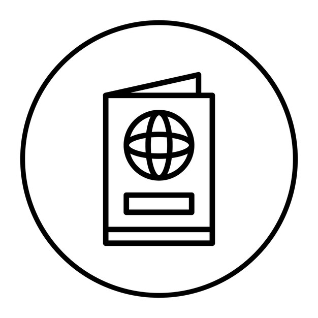 Ilustración vectorial del pasaporte