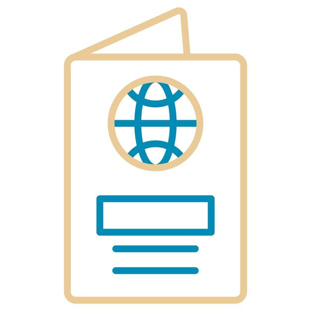Ilustración vectorial del pasaporte