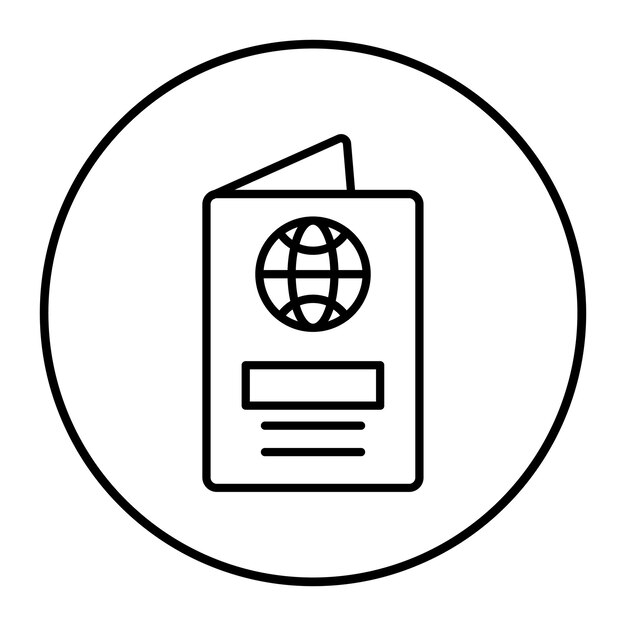 Ilustración vectorial del pasaporte