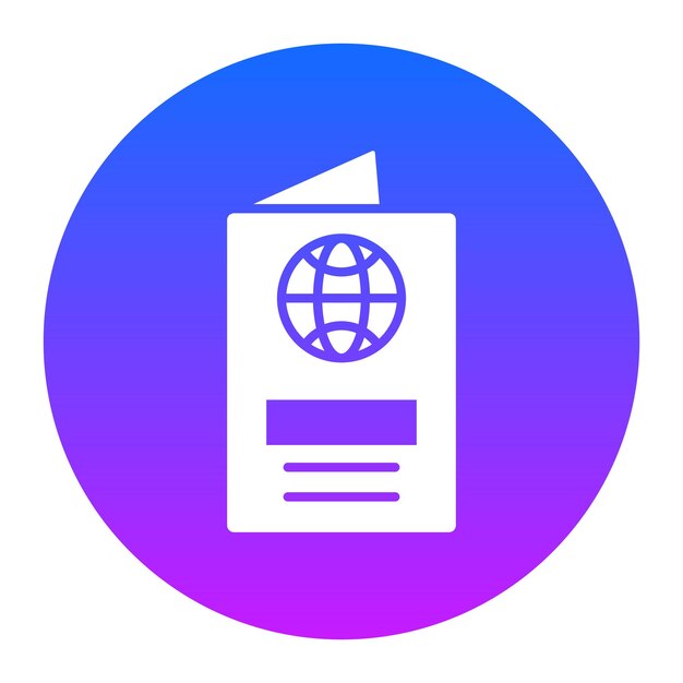 Ilustración vectorial del pasaporte