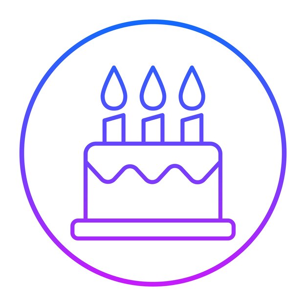 Ilustración vectorial de pasteles