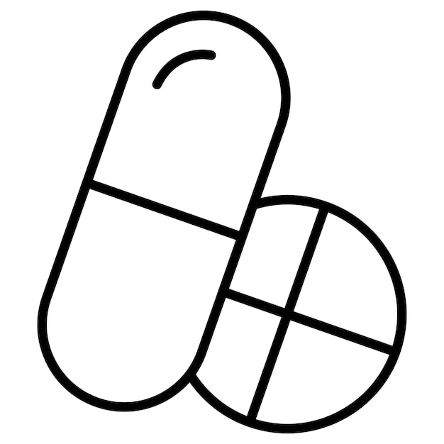 Ilustración vectorial de las pastillas
