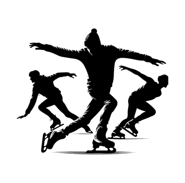 ilustración vectorial de patinaje sobre ruedas