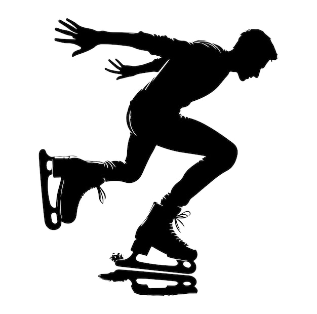 Vector ilustración vectorial de patinaje sobre ruedas